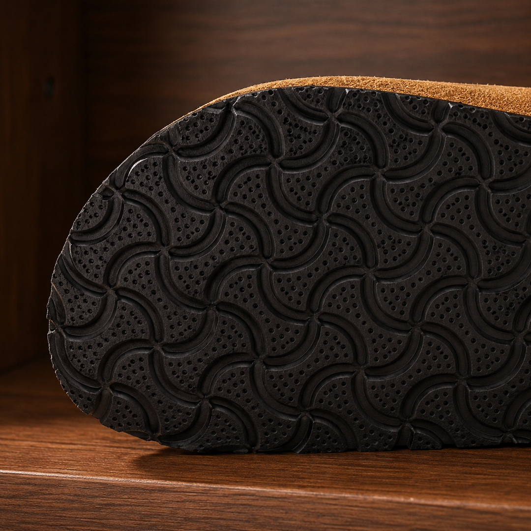 Suede Cork Footbed Clogs