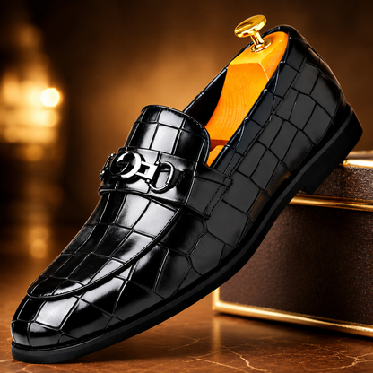 Crocodile Bit Loafers