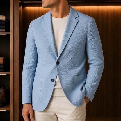 Textured Casual Blazer