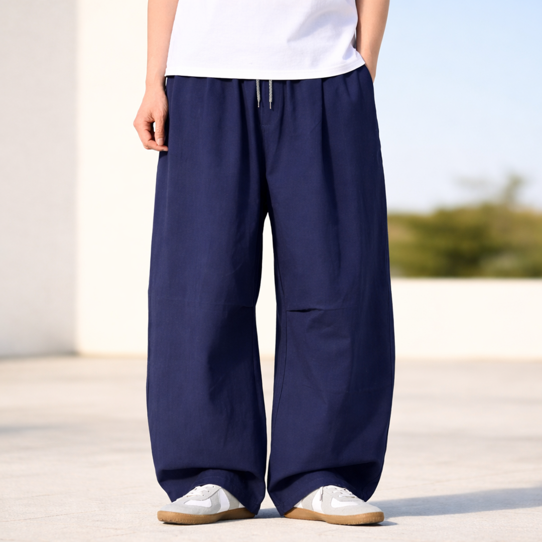 Retro Wide-leg Trousers