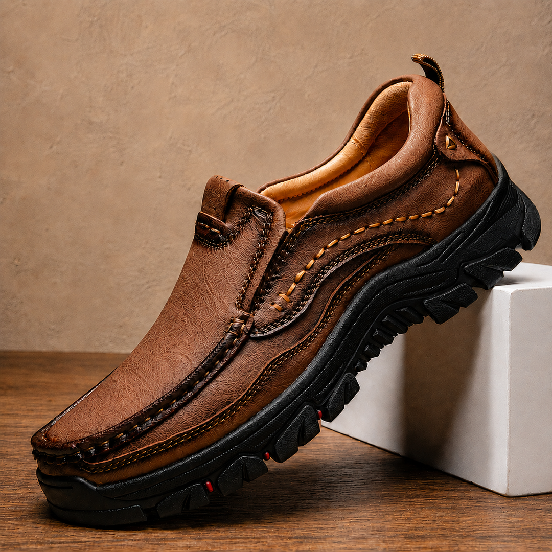 Leather Trekking Slip-Ons