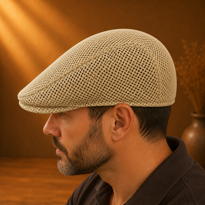 Breathable Mesh Flat Cap