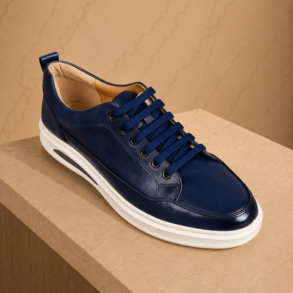 Cushioned Leather Sneakers