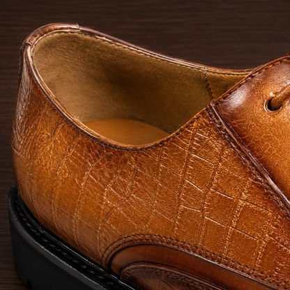Leather Brogue Derby Shoes