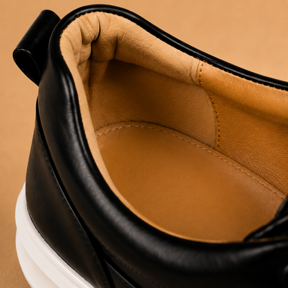 Cushioned Leather Sneakers