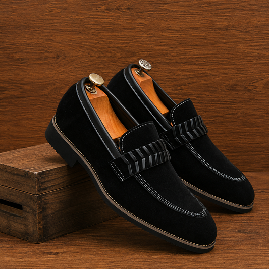 Suede Penny Loafers