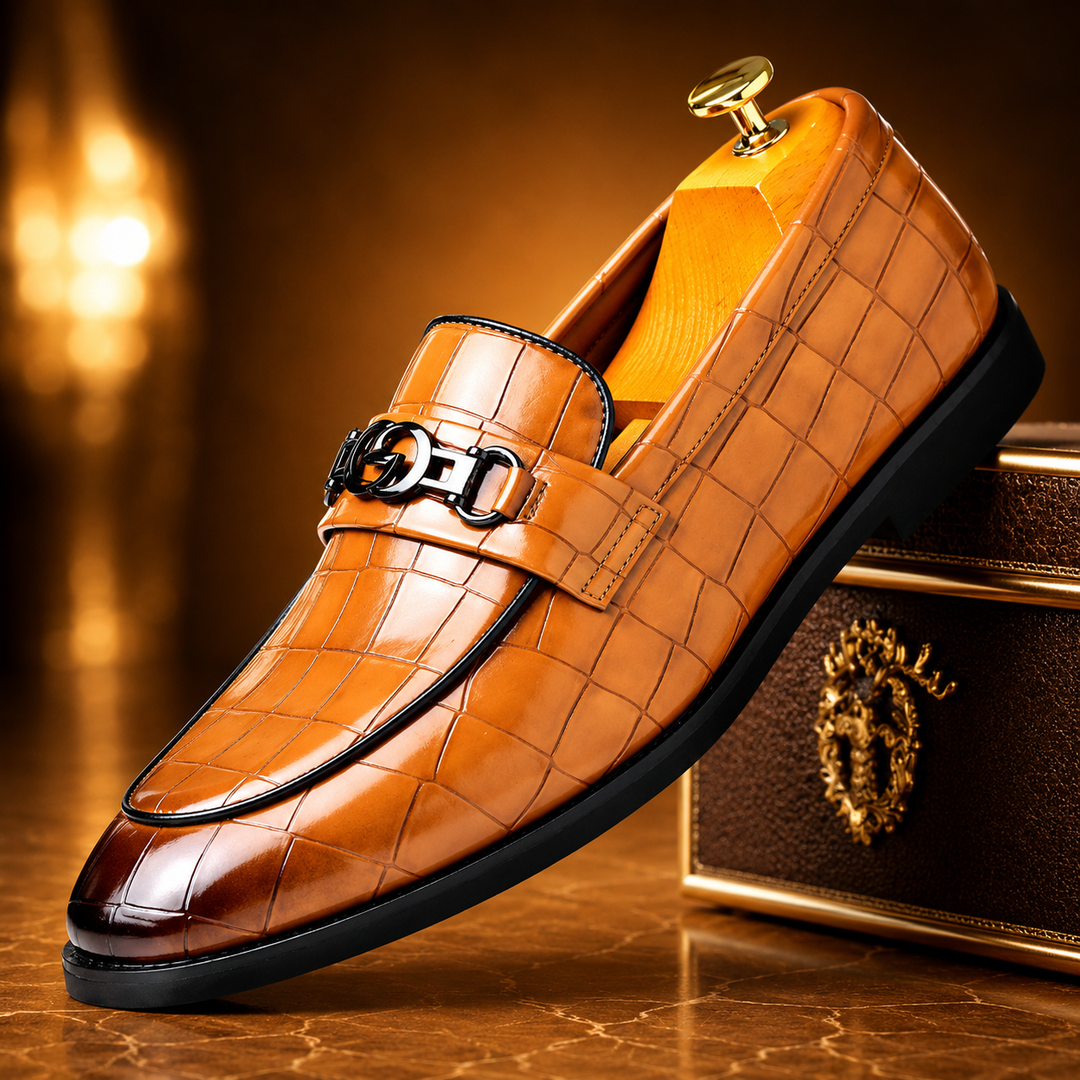 Crocodile Bit Loafers