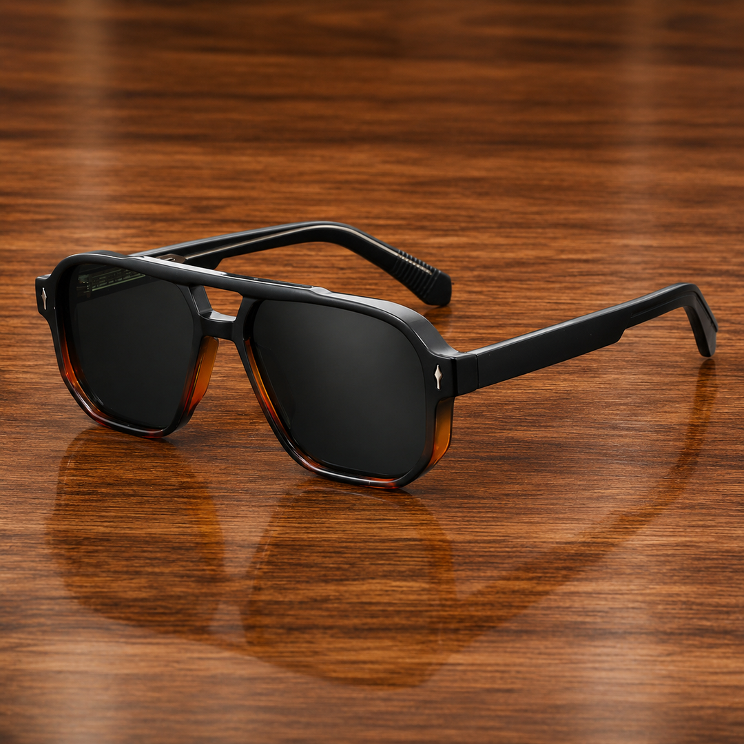 Flat-Top Square Sunglasses