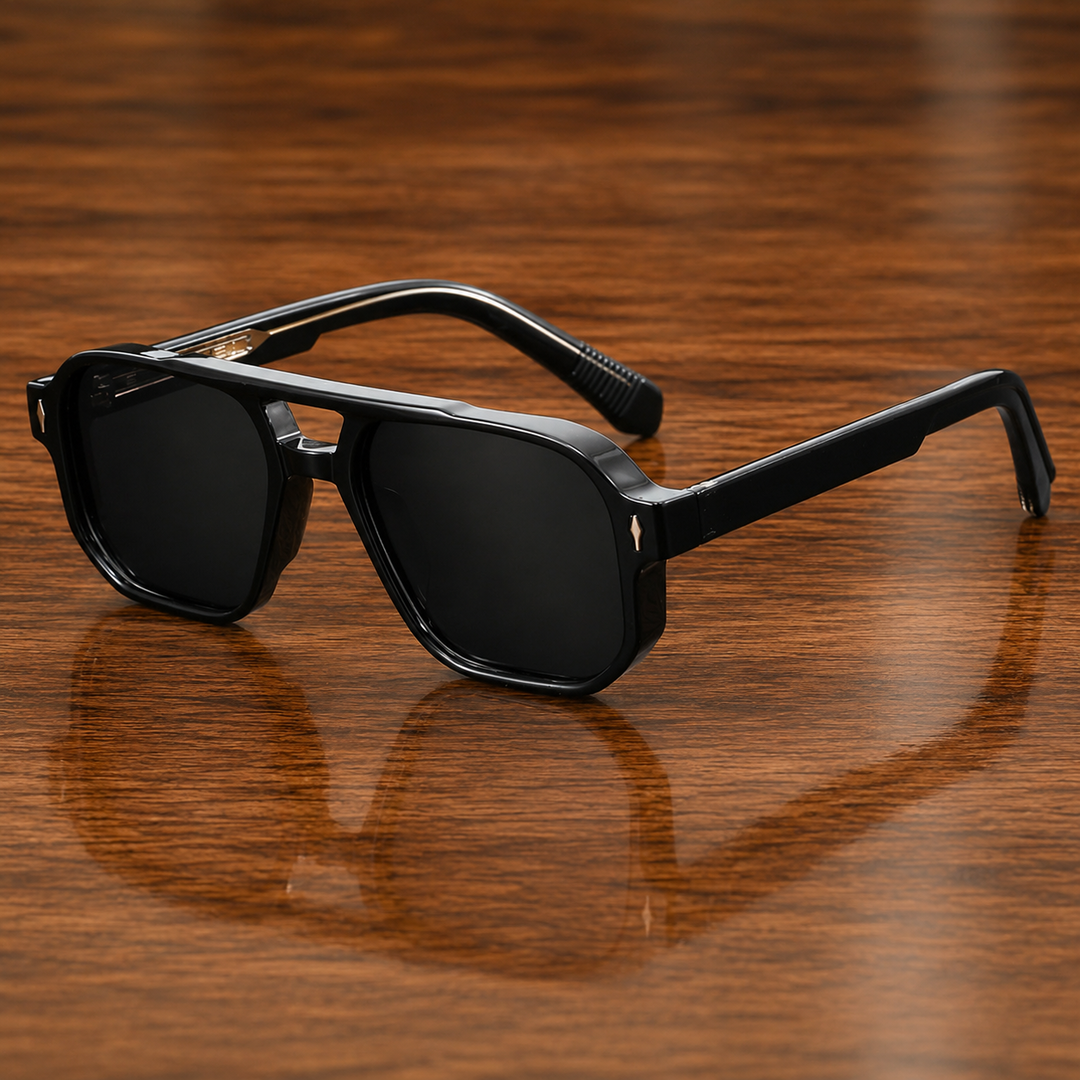 Flat-Top Square Sunglasses