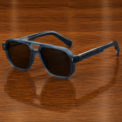 Flat-Top Square Sunglasses