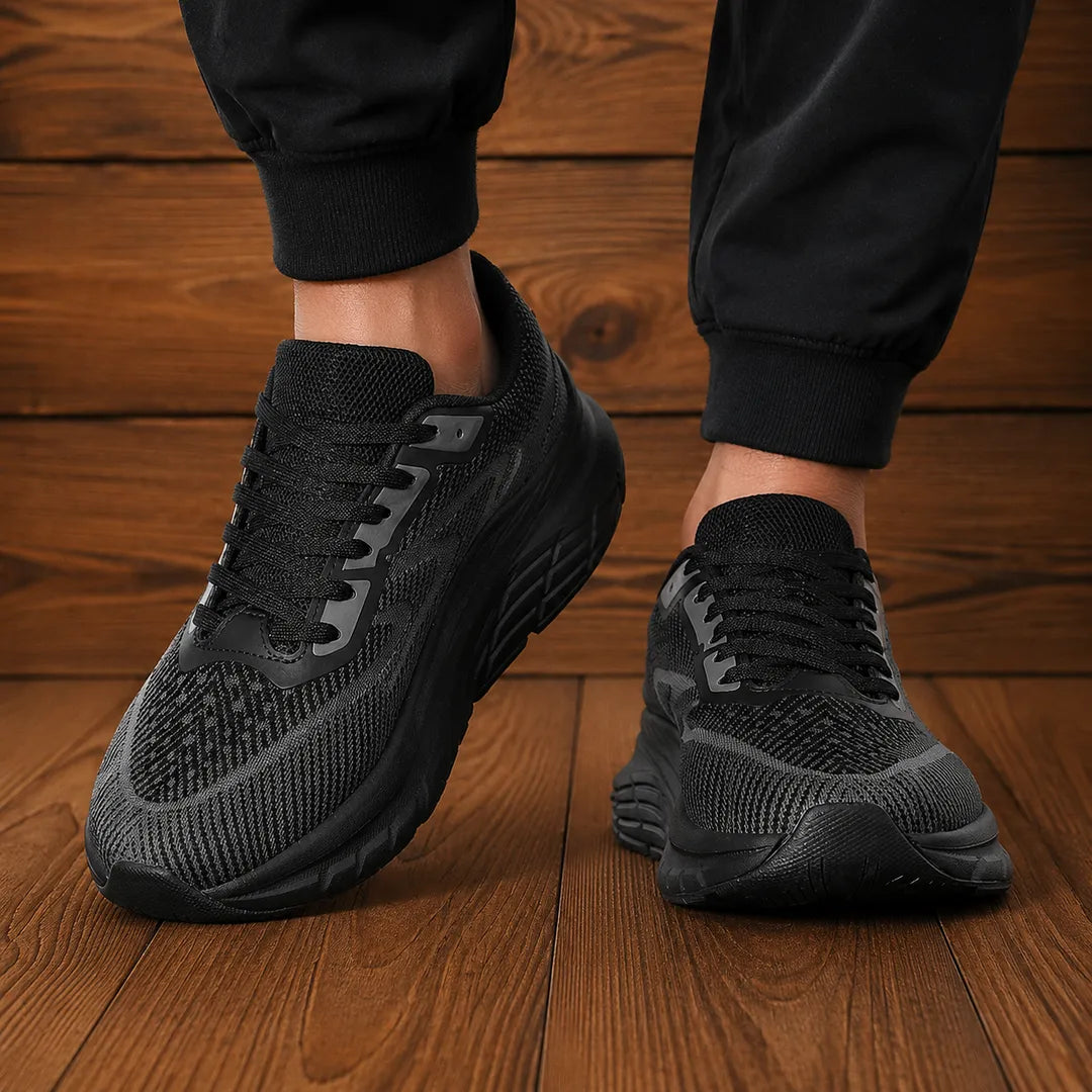 Breathable Patterned Mesh Sneakers