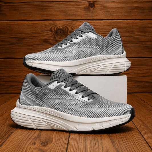 Breathable Patterned Mesh Sneakers
