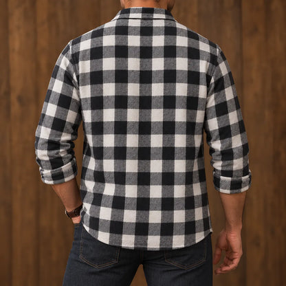 Buffalo Check Button-Up Shirt