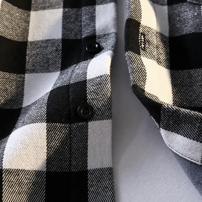 Buffalo Check Button-Up Shirt