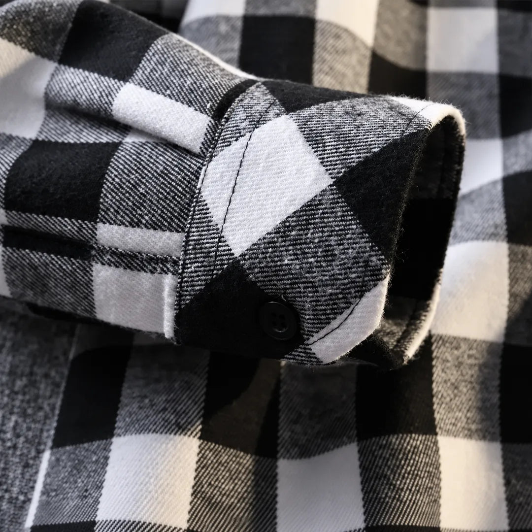 Buffalo Check Button-Up Shirt