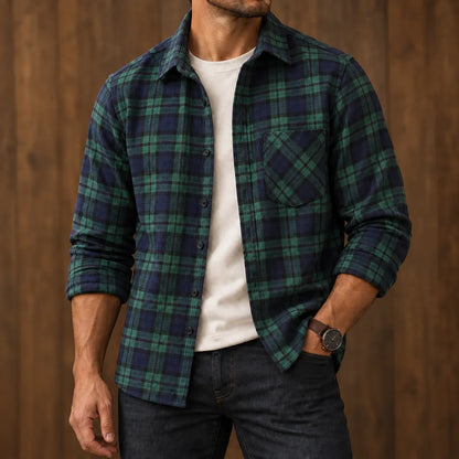 Buffalo Check Button-Up Shirt