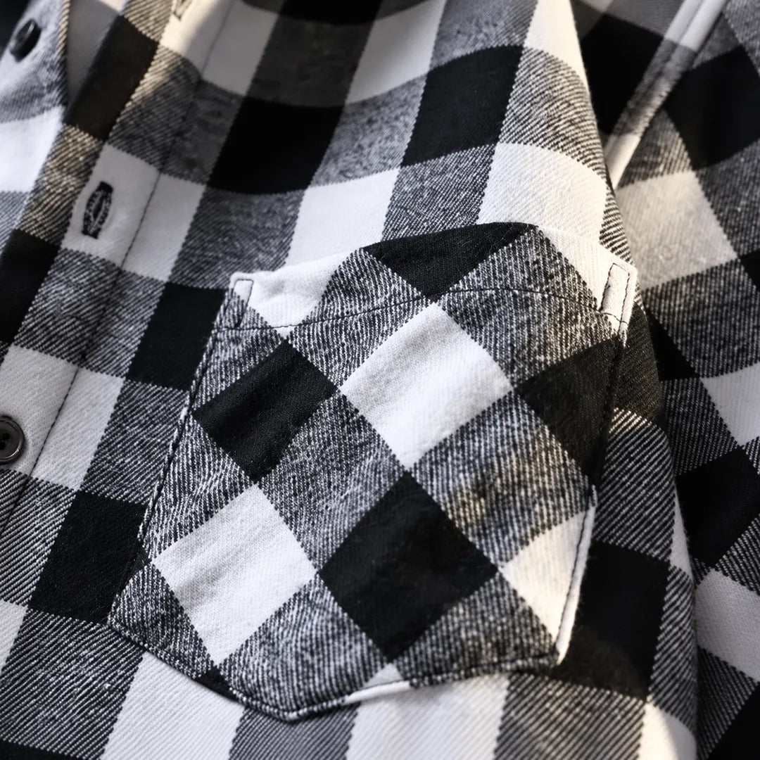 Buffalo Check Button-Up Shirt