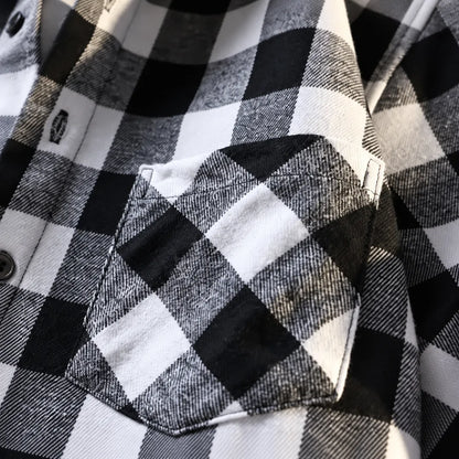 Buffalo Check Button-Up Shirt