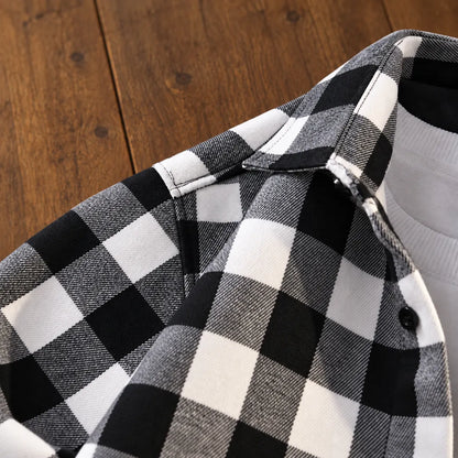 Buffalo Check Button-Up Shirt