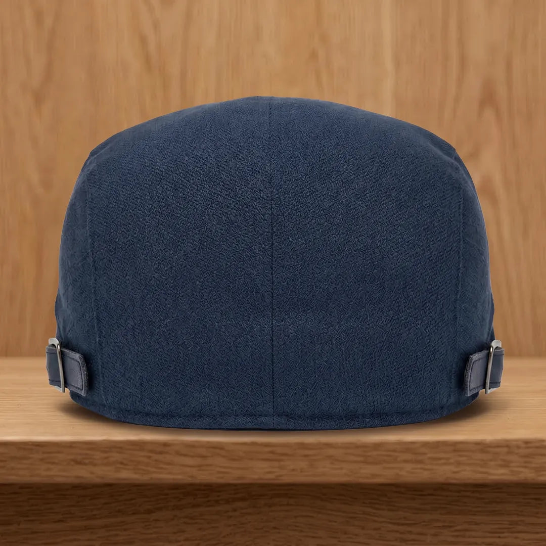 Classic Buckle Flat Cap