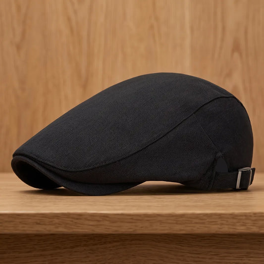 Classic Buckle Flat Cap