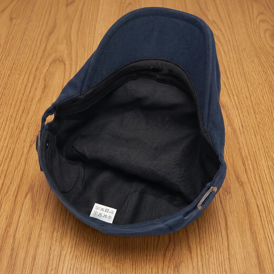 Classic Buckle Flat Cap