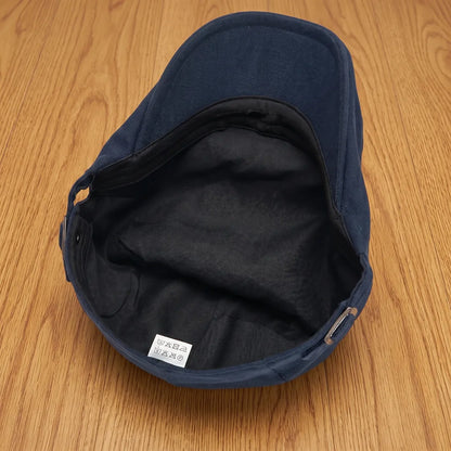 Classic Buckle Flat Cap