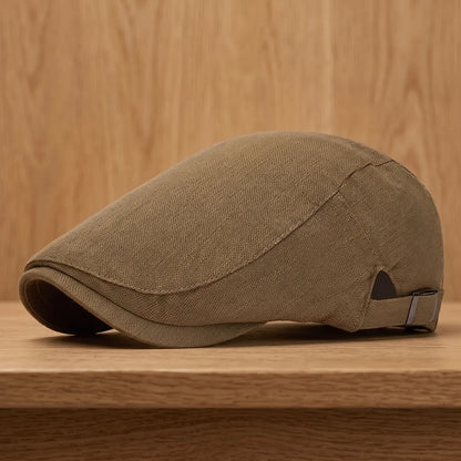 Classic Buckle Flat Cap