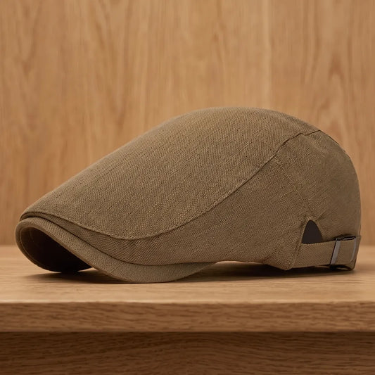 Classic Buckle Flat Cap