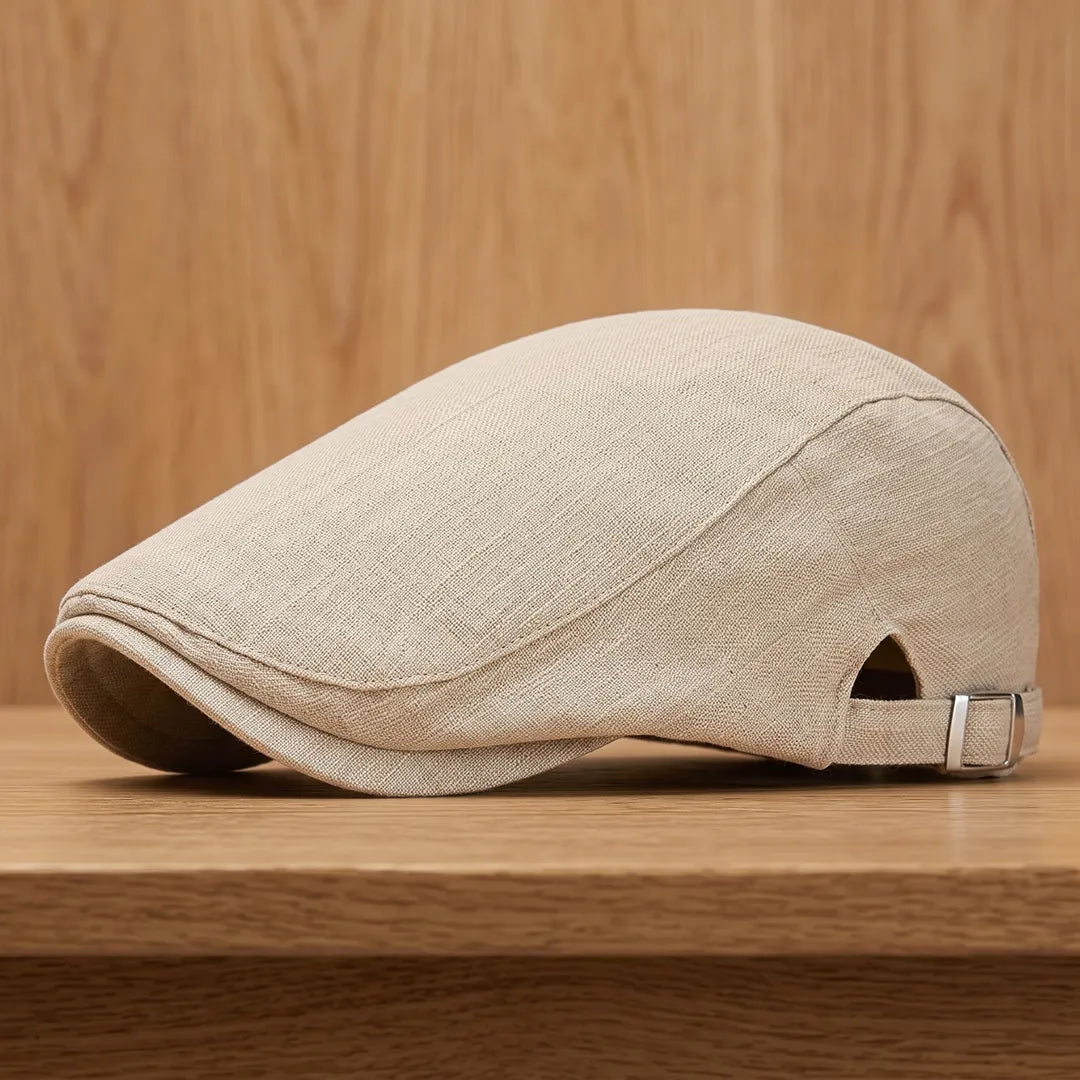 Classic Buckle Flat Cap