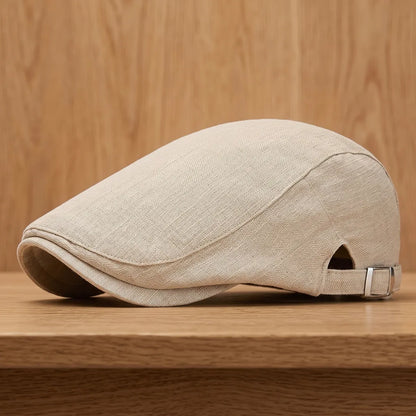 Classic Buckle Flat Cap
