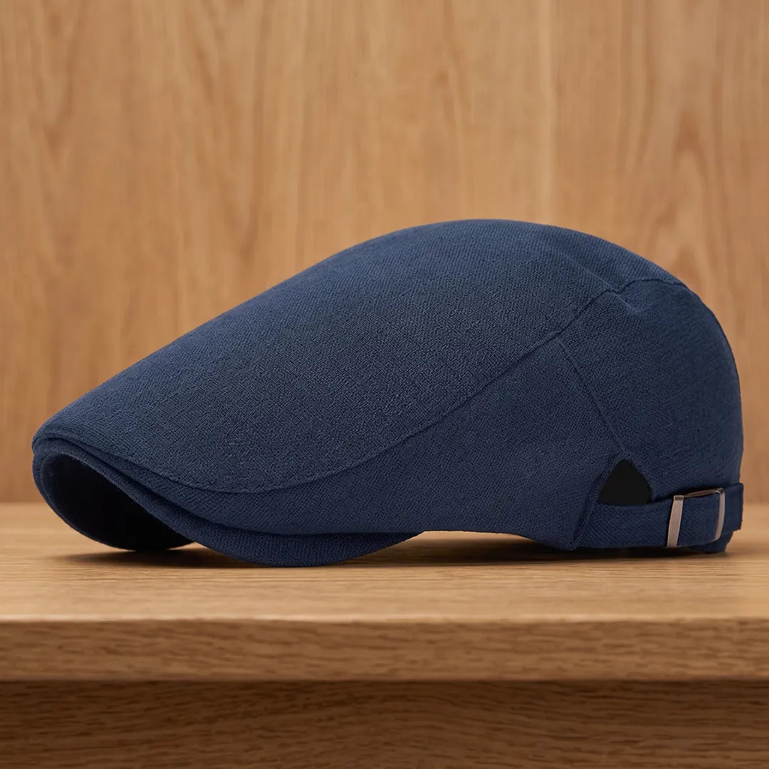 Classic Buckle Flat Cap
