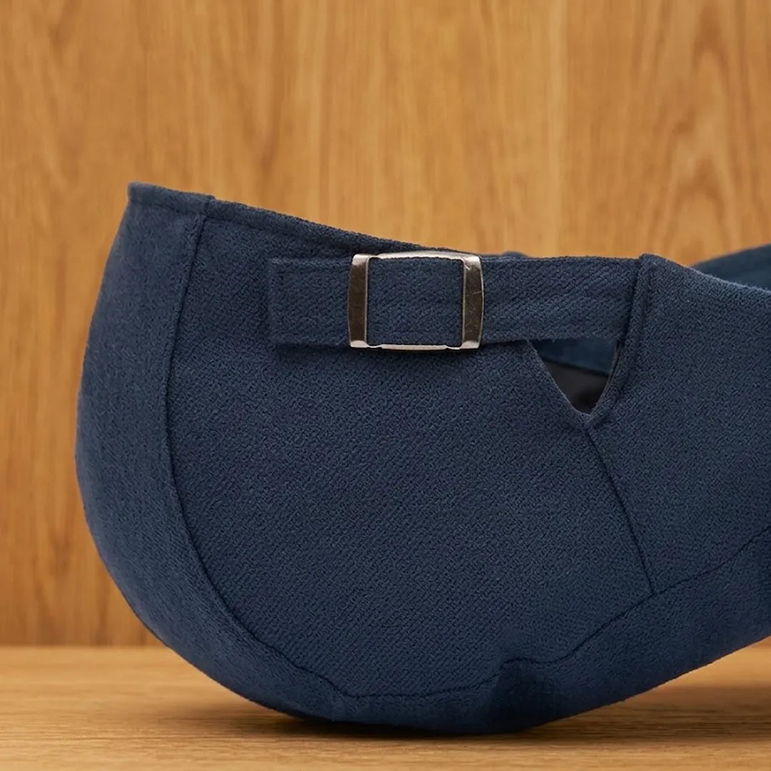 Classic Buckle Flat Cap