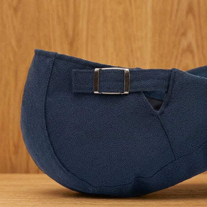 Classic Buckle Flat Cap