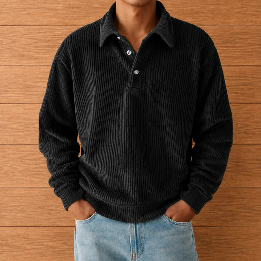 Classic Knit Polo Sweater