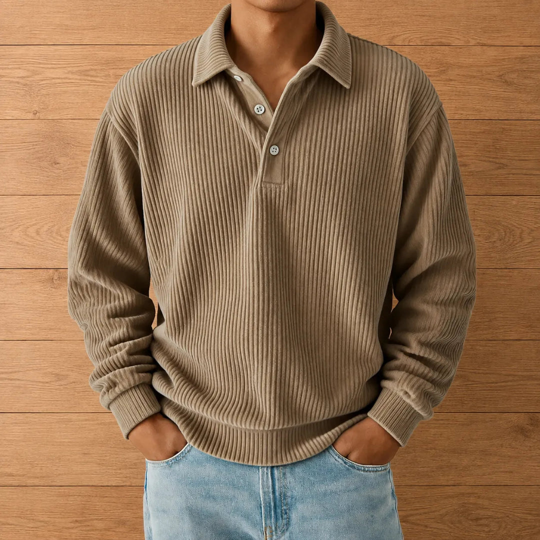 Classic Knit Polo Sweater