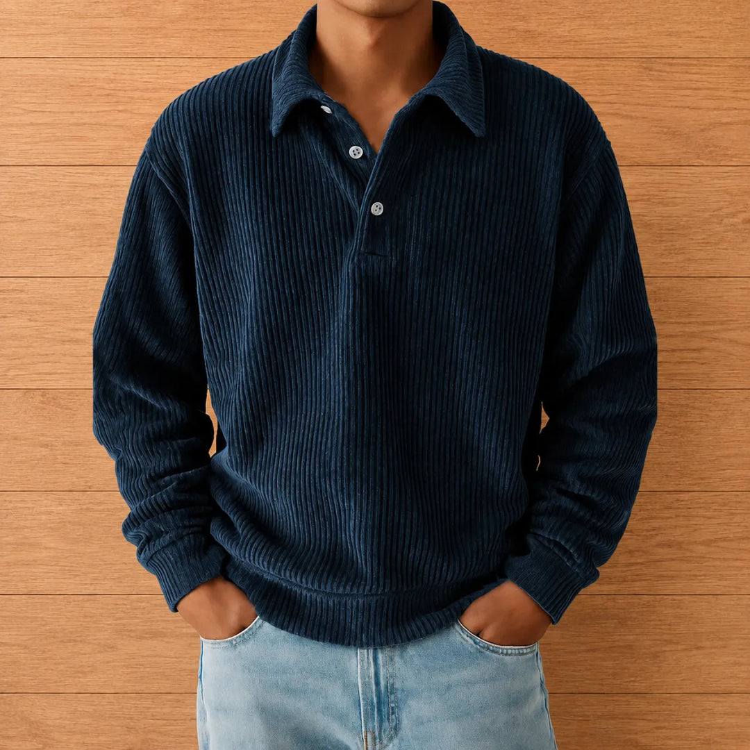 Classic Knit Polo Sweater