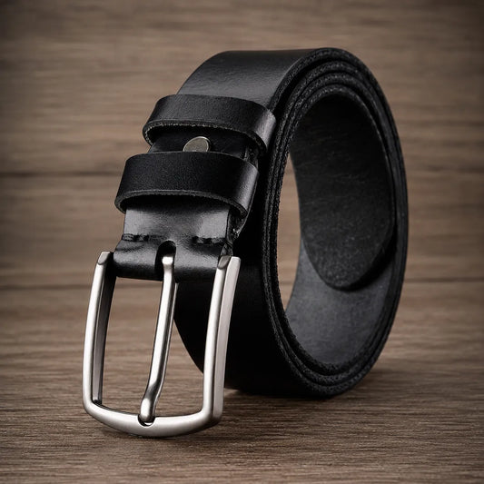 Classic Leather Pin Belt