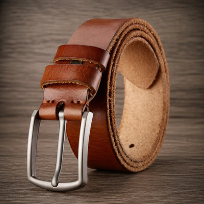 Classic Leather Pin Belt