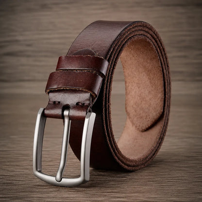 Classic Leather Pin Belt