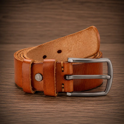 Classic Leather Pin Belt