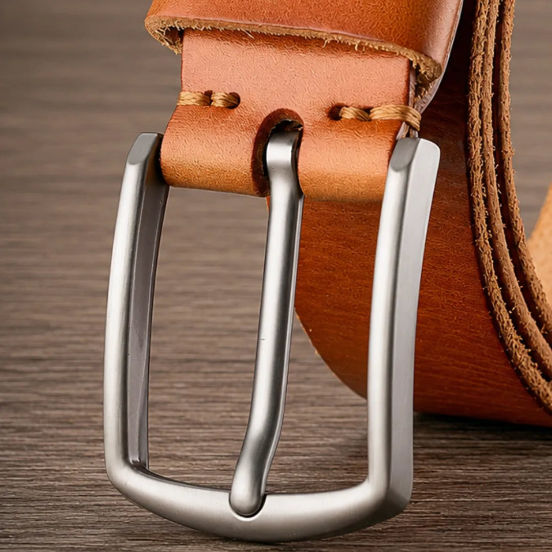 Classic Leather Pin Belt