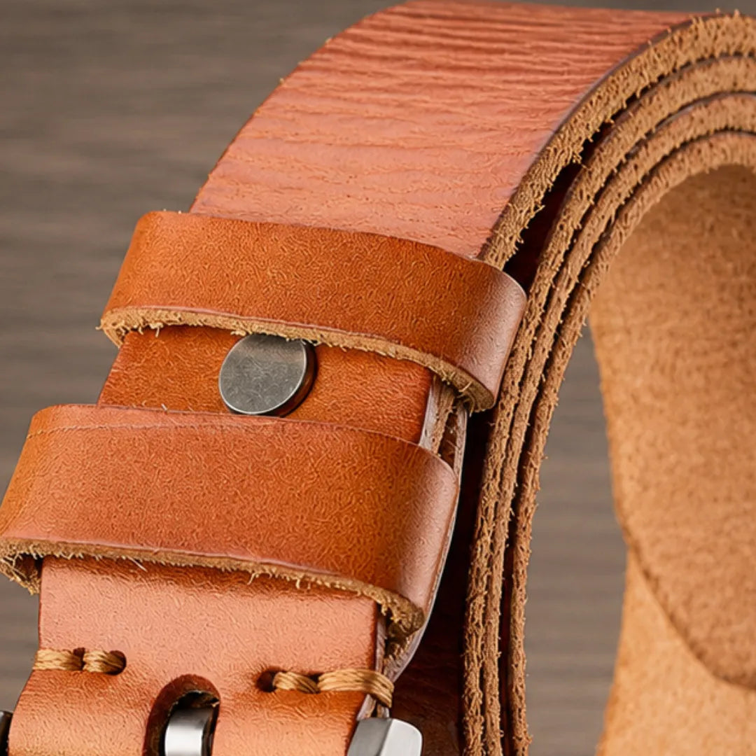 Classic Leather Pin Belt