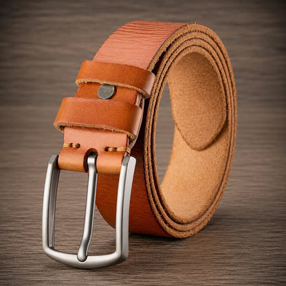 Classic Leather Pin Belt