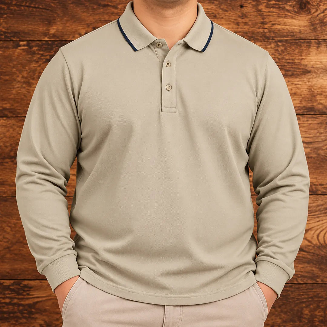 Classic Long Sleeve Polo Shirt