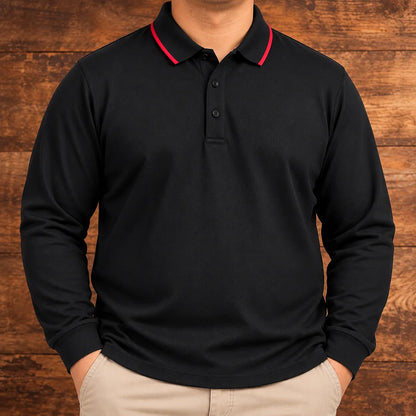 Classic Long Sleeve Polo Shirt