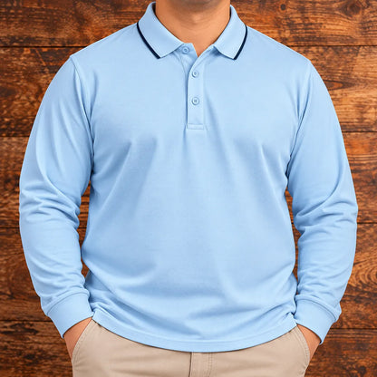 Classic Long Sleeve Polo Shirt