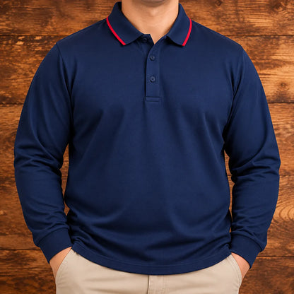 Classic Long Sleeve Polo Shirt