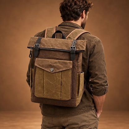 Classic Roomy Roll-Top Backpack
