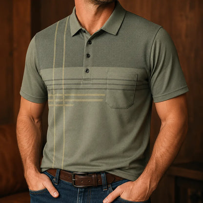 Classic Stripe Polo Shirt